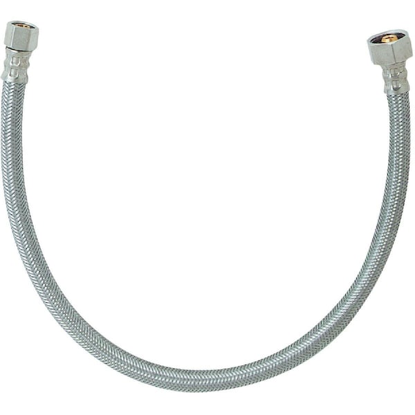 All-Source 3/8 In. C X 1/2 In. F X 20 In. L Stainless Steel Faucet Connector 496-003DIB - main